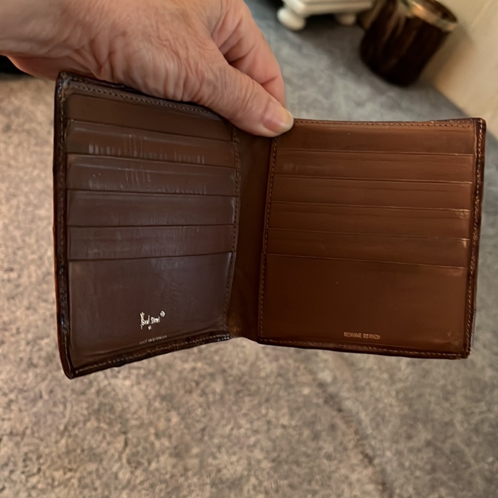 Men’s genuine, ostrich wallet, and cardholder